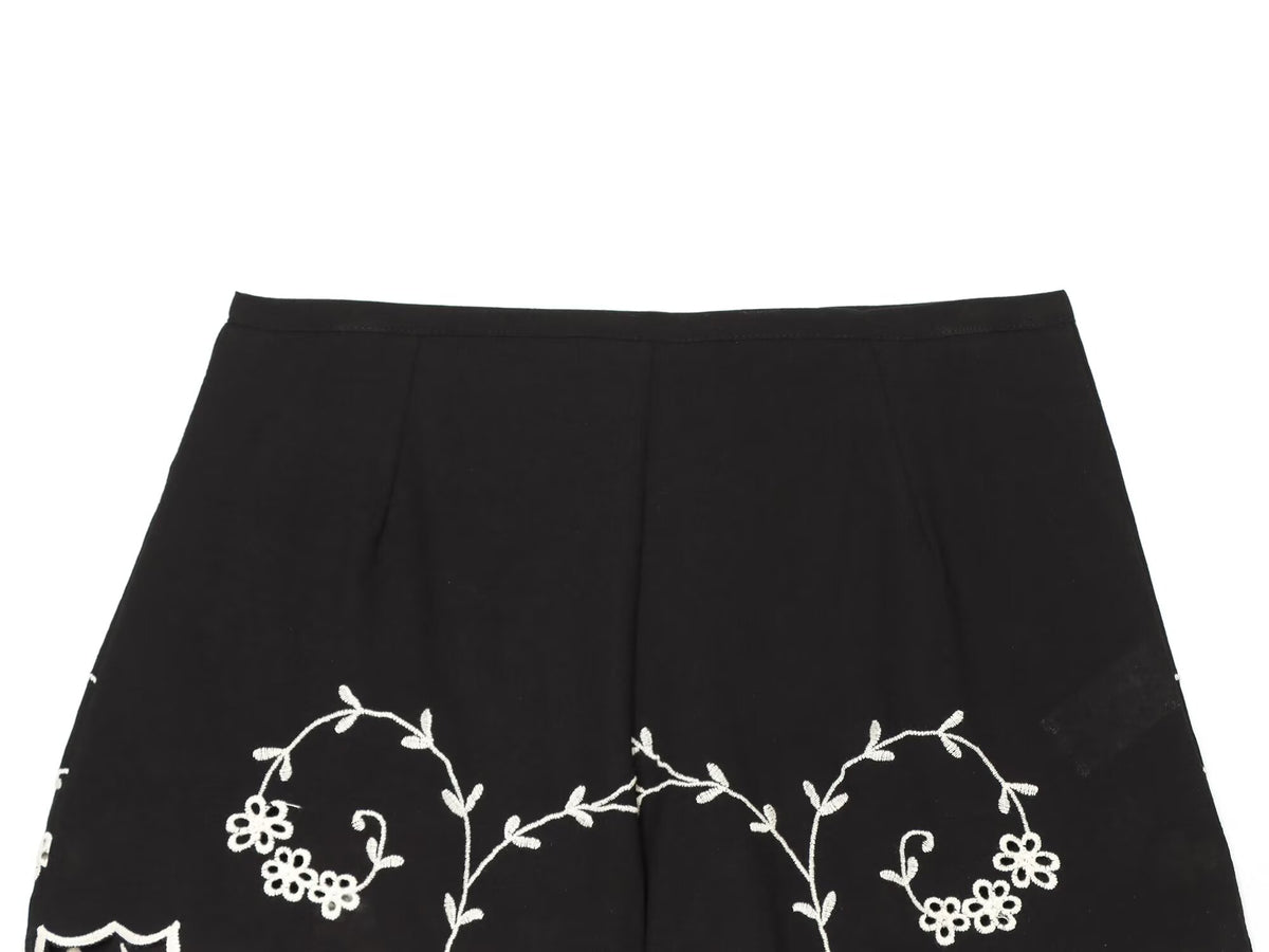 Summer Blended Embroidered Top Casual Shorts Sets Howe