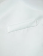 Women Clothing Office Small Stand Collar Faux Pocket Decoration Cape Top CHEN
