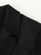 Women Clothing Summer Elegant Collared Single Breasted Slim Dress CHEN