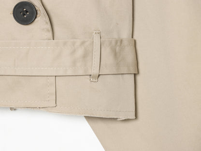 Summer Women Clothes Office Belt Collared Long Sleeve Short Trench Coat DaRoca