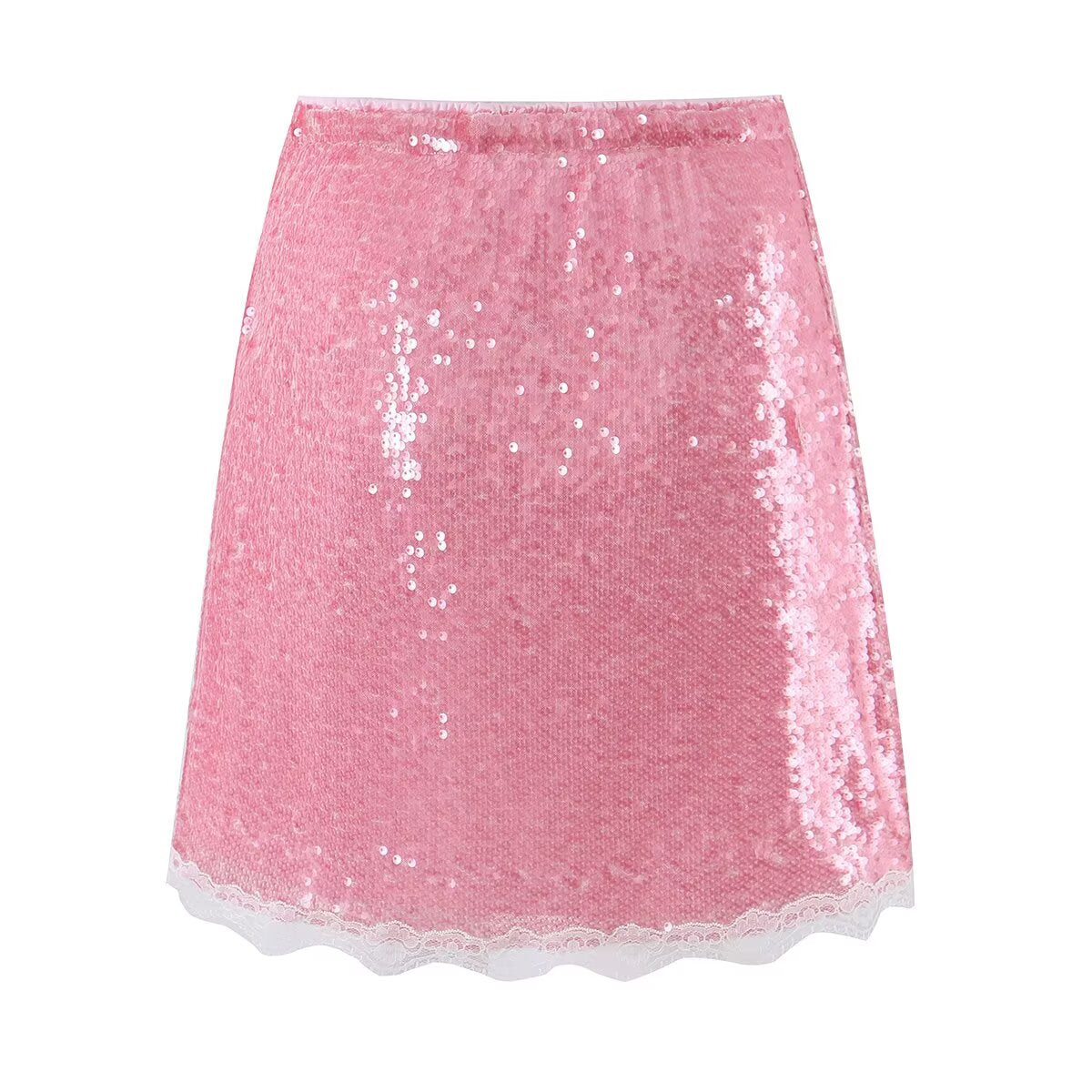 High Waist Sequined Polka Dot Skirt Women Summer Slimming Atmosphere All Match Sexy Midi Skirt Aiostar
