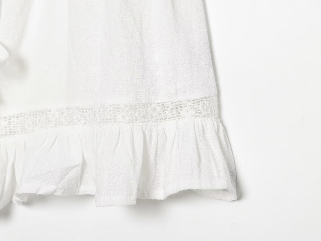Women Clothing Summer Sexy Tulle Embroidered Hanging Collar Sling Top Howe