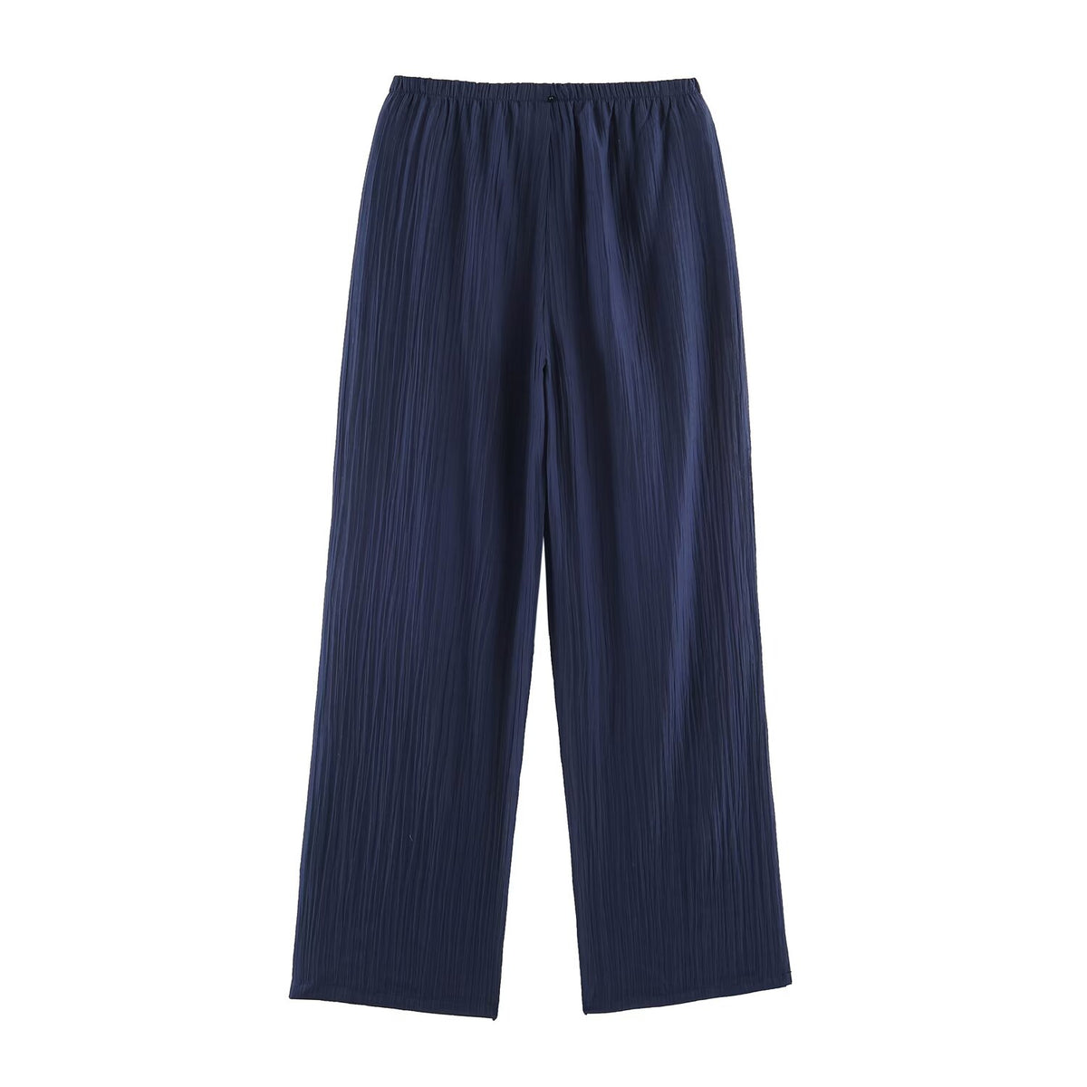 Summer Translucent Pleated Effect Coat Pants Set SenDa