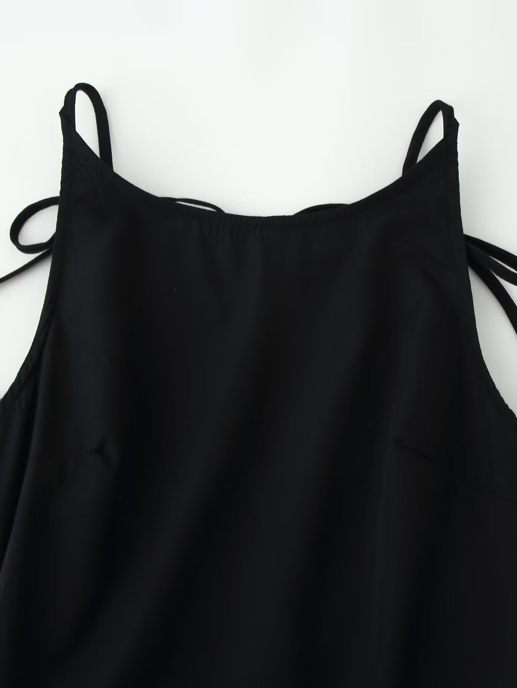 Women Clothing Minimalist Bow Tie Hanging Collar Midi Dress CHEN