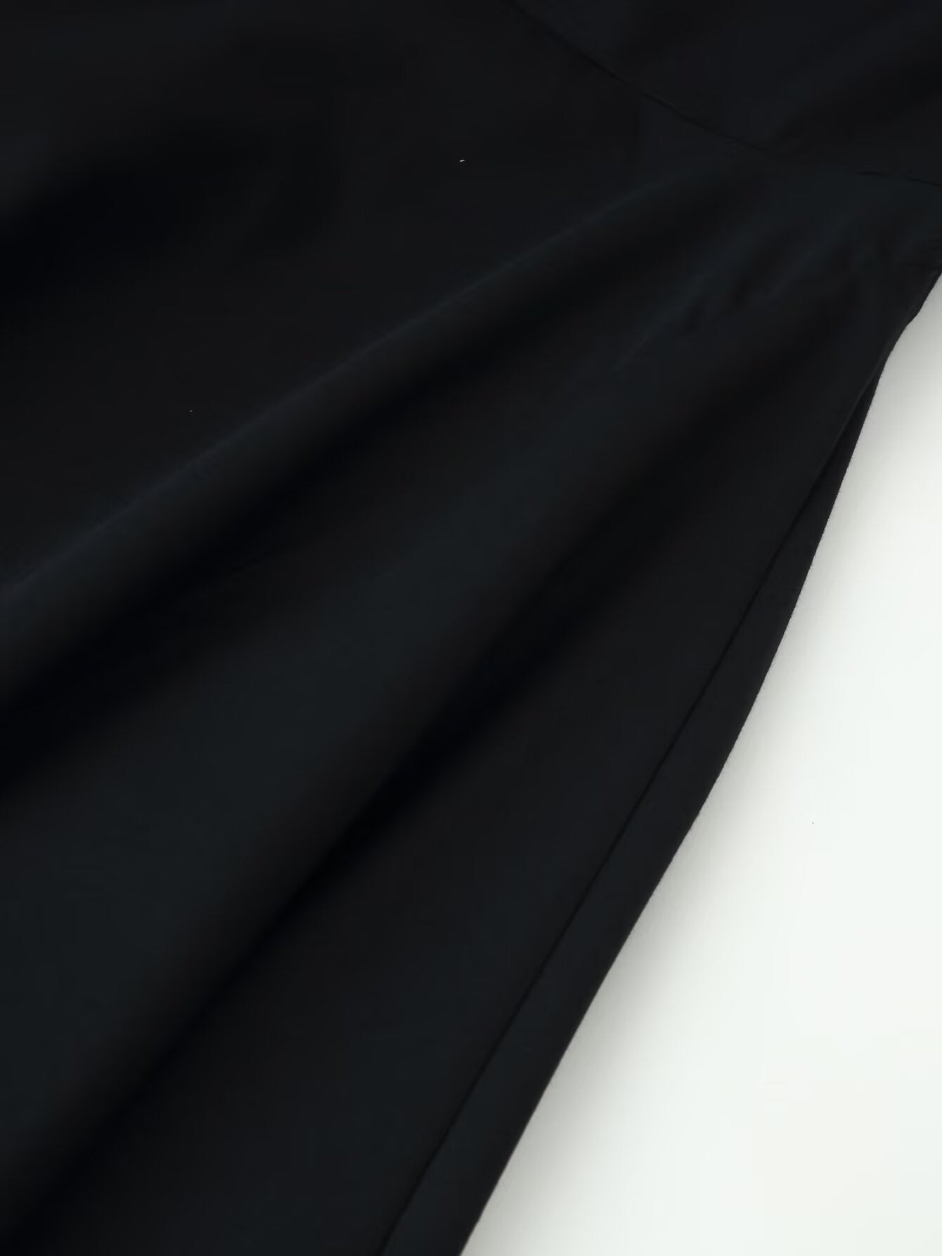 Women Clothing Minimalist Bow Tie Hanging Collar Midi Dress CHEN