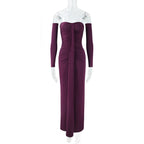 Women Clothing Autumn Wrapped Chest Pleated Slim Independent Sleeve Length Dress Bailess