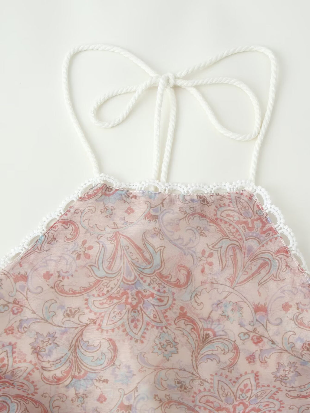 Women Clothing Sexy Multi Layer Lace Decoration Halter Lace up CHEN
