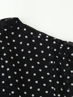 Women Polka Dot Waist Controlled Dress CHEN