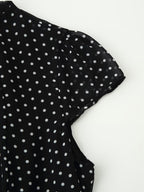 Women Polka Dot Waist Controlled Dress CHEN