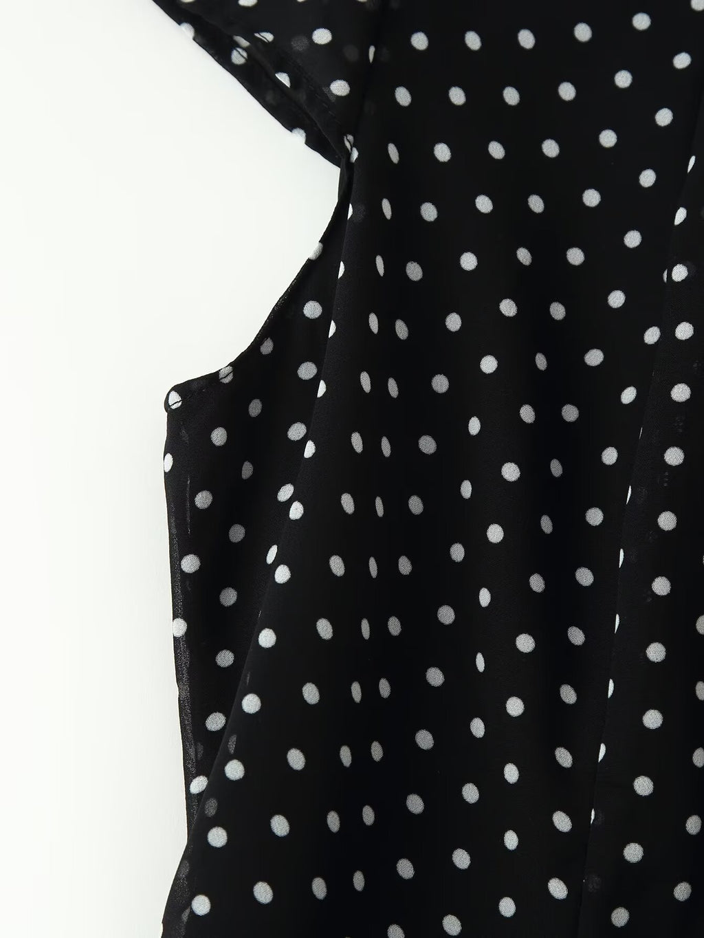 Women Polka Dot Waist Controlled Dress CHEN