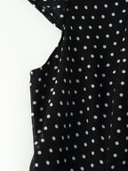 Women Polka Dot Waist Controlled Dress CHEN