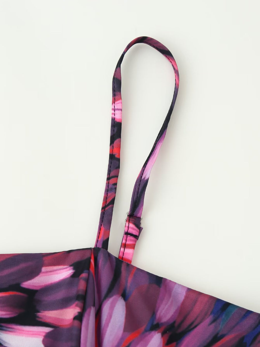 Women Clothing Autumn Sexy Printed Waist Strap Large Swing Dress CHEN