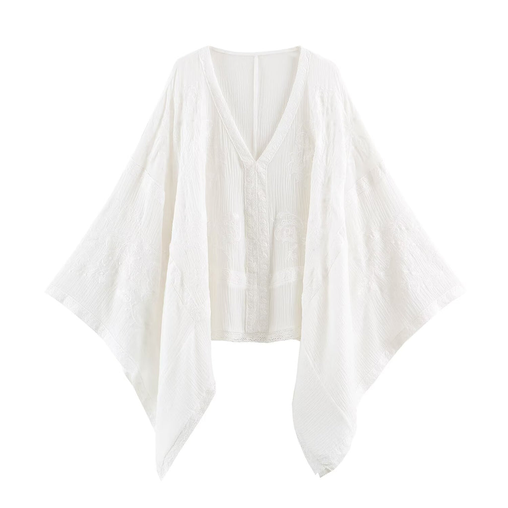 Women Clothing Autumn Design Cloak Shirt SenDa