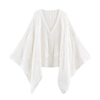 Women Clothing Autumn Design Cloak Shirt SenDa