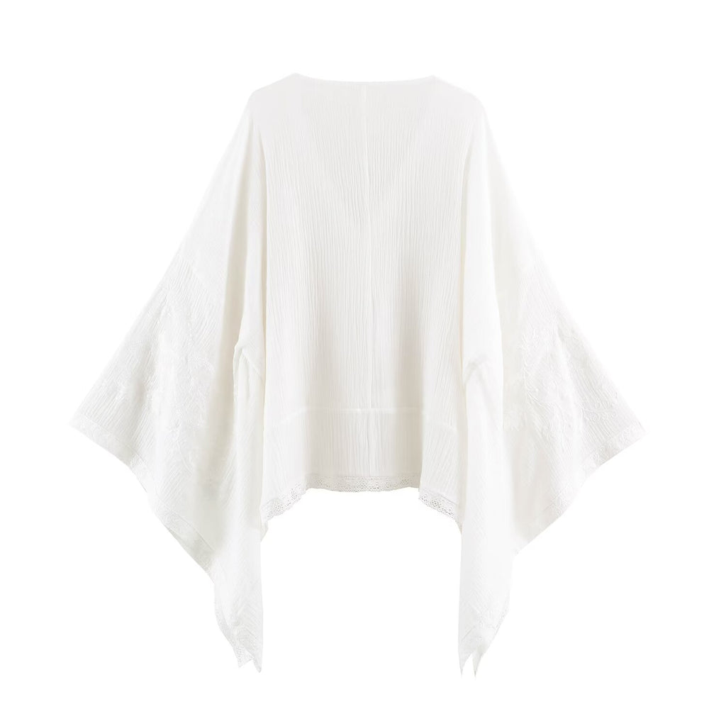 Women Clothing Autumn Design Cloak Shirt SenDa