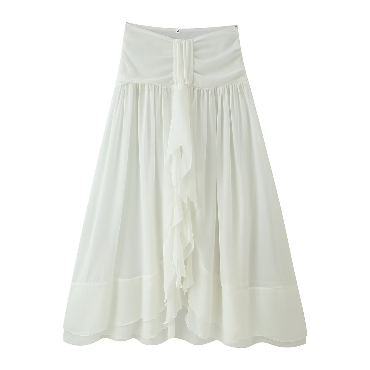 Women Clothing Summer Lace Ruffled Ribbon Skirt Set CHEN