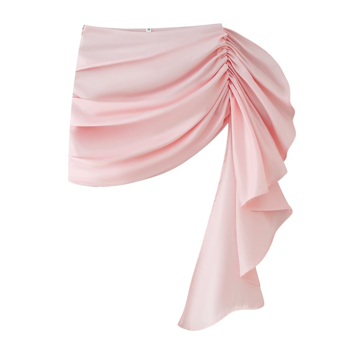 Summer Women Clothing Sexy Casual Irregular Asymmetric Ribbon Ruffle Hip Skirt CHEN