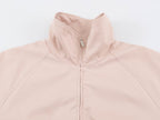 Casual Simple Zipper Stand Collar Bomber Jacket Coat Women SenDa