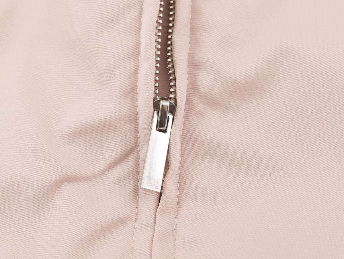 Casual Simple Zipper Stand Collar Bomber Jacket Coat Women SenDa