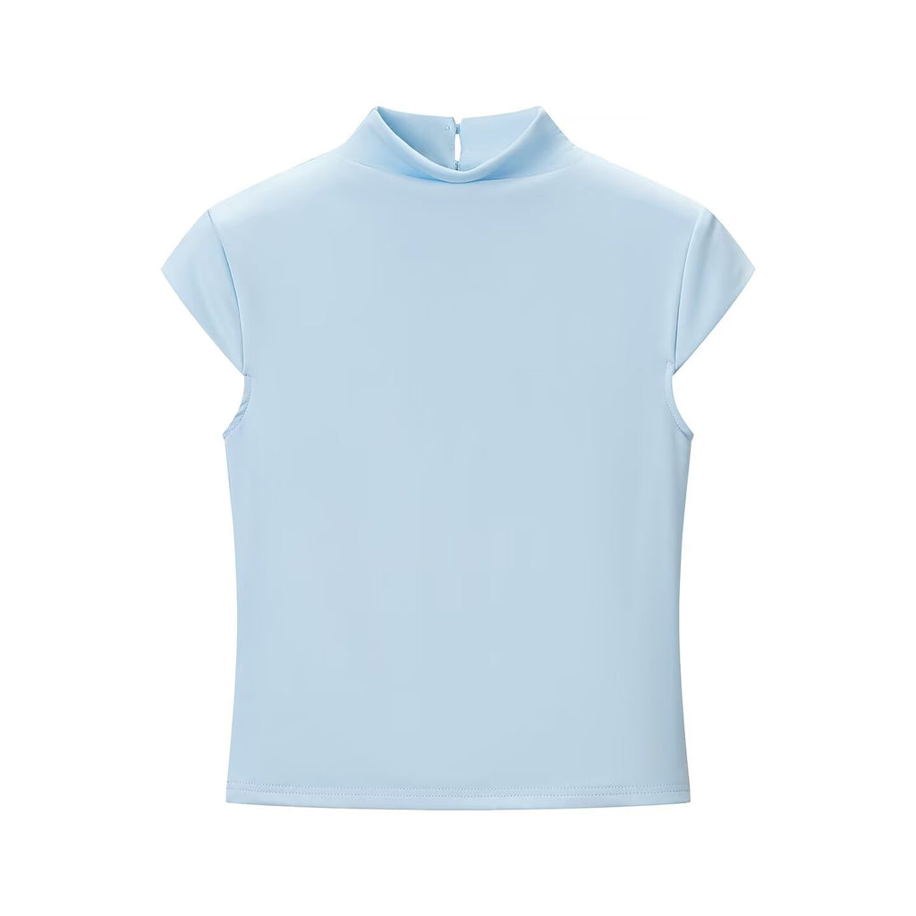 Women Clothing Lace Stitching T shirt Top JiaJia