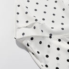 Women Retro Wild Slim Fit Backless Polka Dot Halter Dress JiaJia