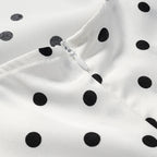 Women Retro Wild Slim Fit Backless Polka Dot Halter Dress JiaJia