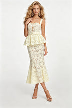 Women Summer Lace Sexy Formal Dress ESUNG