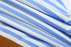 All Match Loose Slimming Contrast Color Striped Short Sleeved Knitwear Autumn Casual Bottoming Top Howe