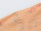 Autumn Women Clothing Polo Collar Long Sleeve Printed One Button Short Blazer SenDa