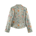 Women Clothing Autumn Jacquard Blazer Tops SenDa