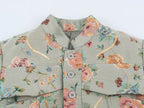 Women Clothing Autumn Jacquard Blazer Tops SenDa