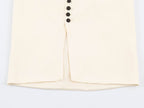 Women Clothing Autumn Stylish Graceful Simple Double Breasted Hanging Collar Vest SenDa