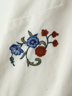 Summer Women Clothing Mori Heavy Industry Sleeveless Embroidered Vest CHEN