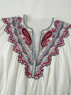 Fall Women Clothing Casual All Match Embroidered Solid Color Dress CHEN