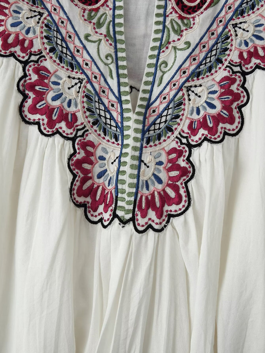 Fall Women Clothing Casual All Match Embroidered Solid Color Dress CHEN