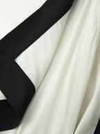 Summer Vacation Idle Contrast Color Women Clothing V neck Brace Maxi Sexy Dress CHEN