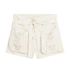 Summer Embroidered Top Embroidered Casual Shorts Sets Howe