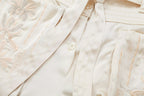 Summer Embroidered Top Embroidered Casual Shorts Sets Howe