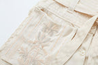 Summer Embroidered Top Embroidered Casual Shorts Sets Howe