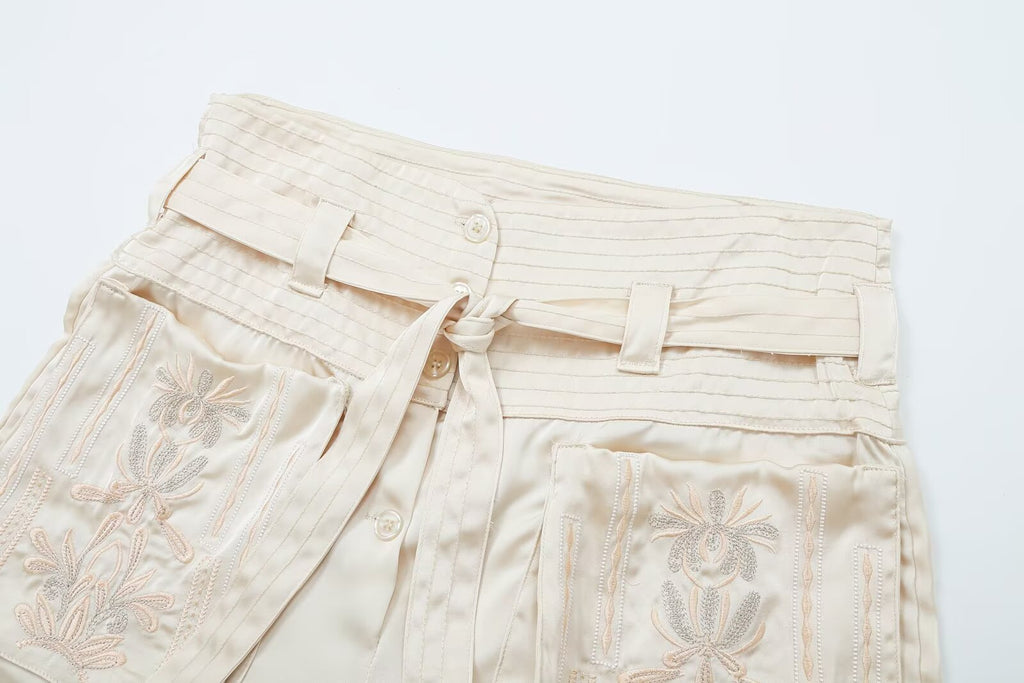 Summer Embroidered Top Embroidered Casual Shorts Sets Howe