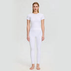 Women Summer Yoga Nude Feel Quick Drying T shirt Short Sleeve High Waist Hip Lift Yoga Trousers Slimming Fitness Two Piece Sets YUERD