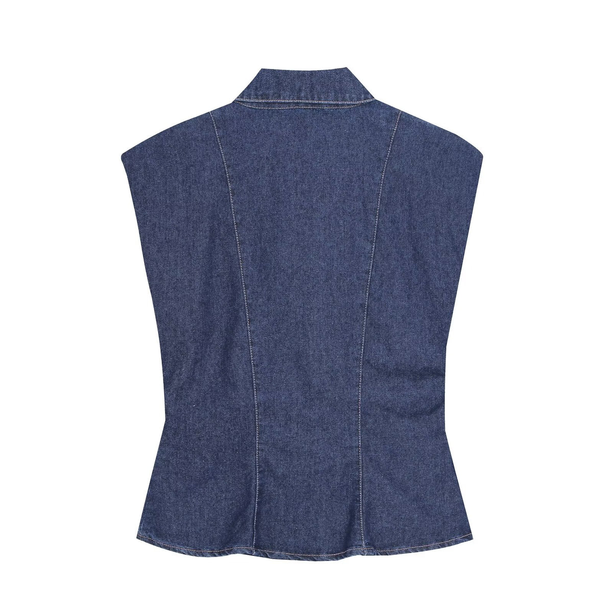 Women Clothing Fashionable All Match Padded Shoulder Shirt Trousers Set Howe