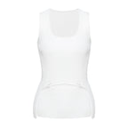 Deconstruction Irregular Asymmetric Detachable Two Piece Vest Knitted Top OFAN