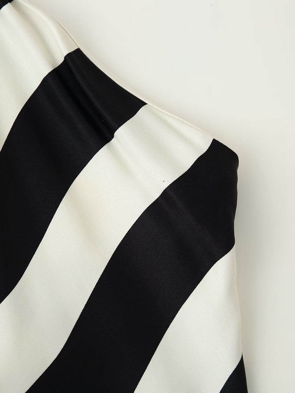 Early Autumn Women Clothing Elegant Backless Striped Hanging Collar Backless Midi Dress CHEN