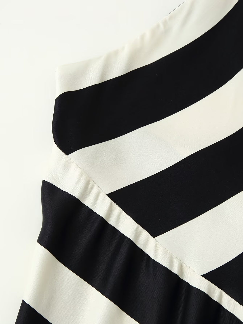 Early Autumn Women Clothing Elegant Backless Striped Hanging Collar Backless Midi Dress CHEN