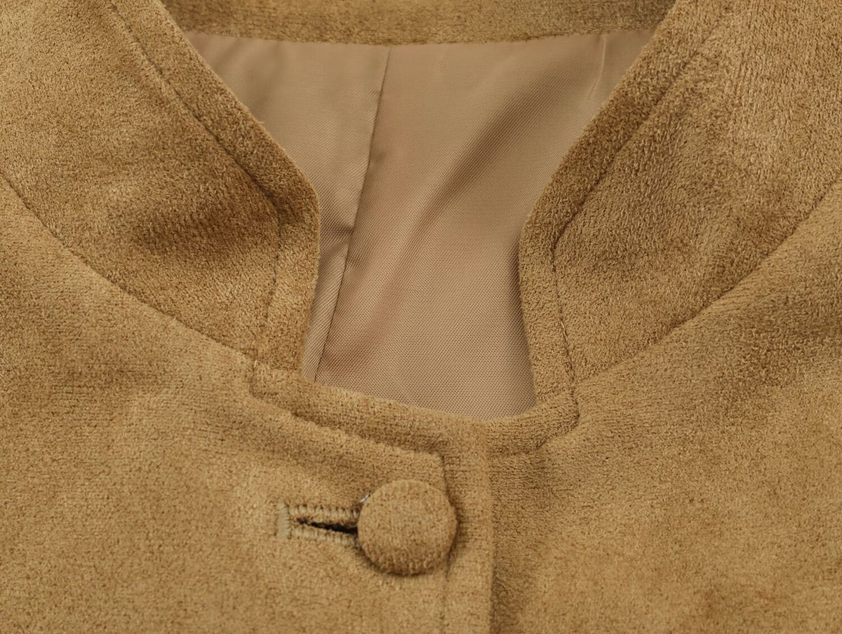 Early Autumn Women Clothing Design Jacket Slim Strap Decoration Pocket Coat SenDa