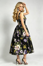 Women Summer Vacation Sleeveless Printed Dress ESUNG