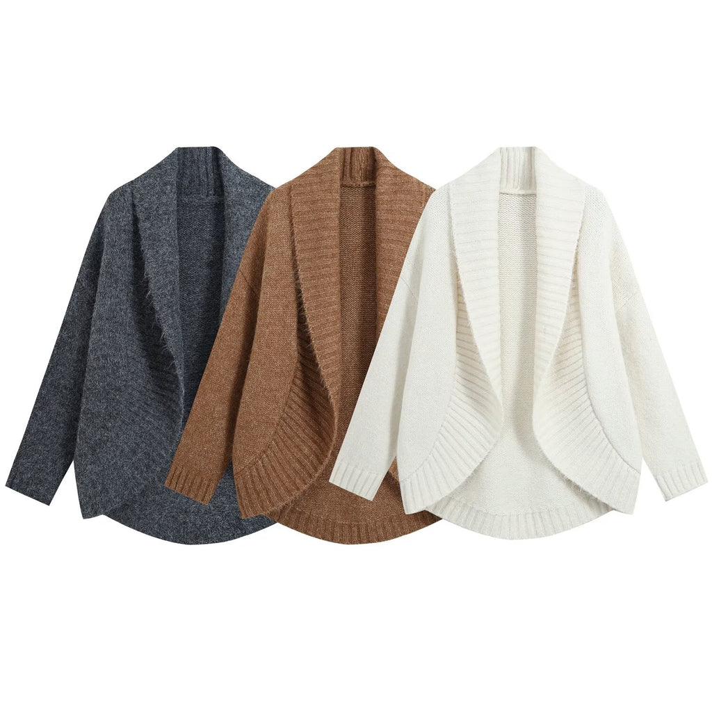 Women Clothing Summer Design Casual Slimming Irregular Asymmetric Knitting Cardigan Howe