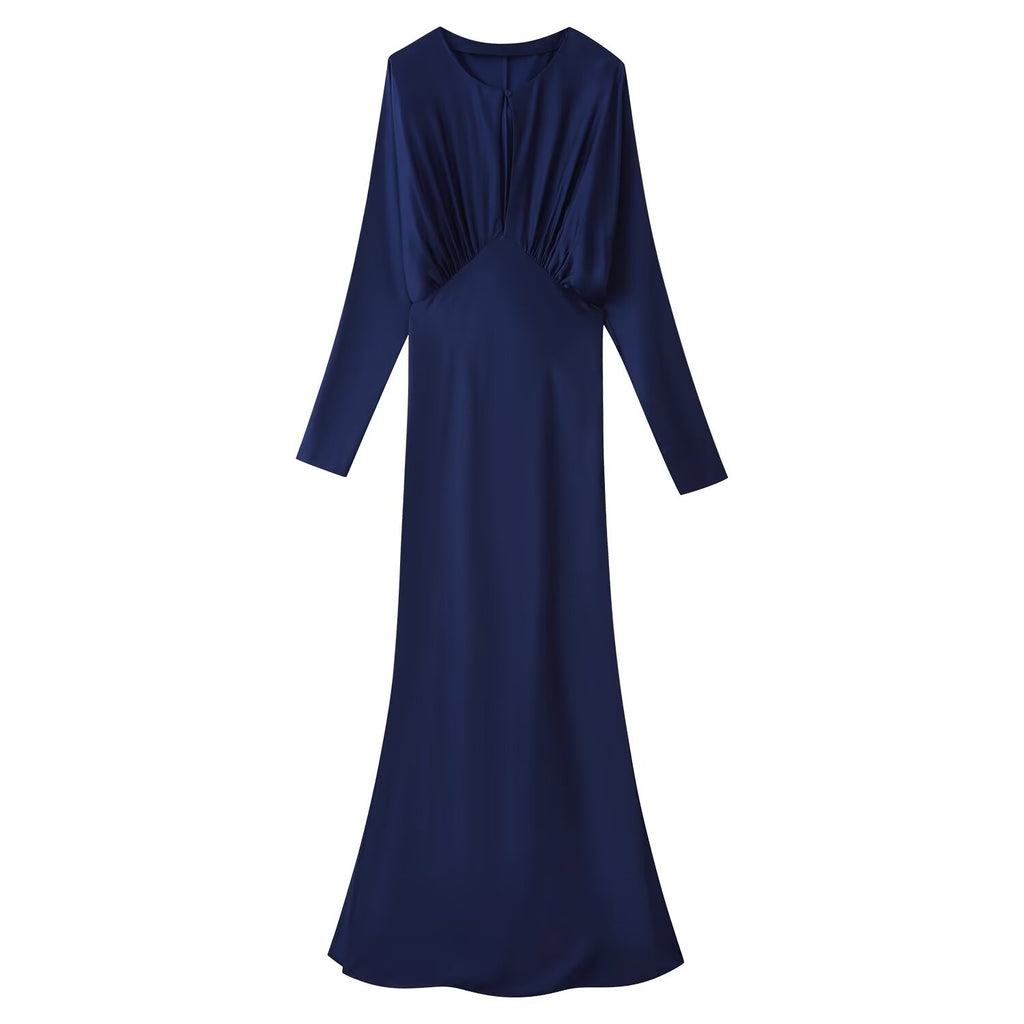 Women Clothing Summer Slim-Fit Slimming Silk Satin Texture Maxi Dress JOUNJ