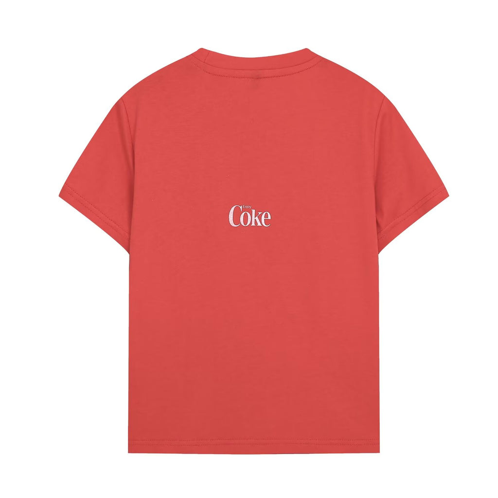 Women Clothing Short Sleeve round Neck Contrast Color Printed Washed Effect Slim T shirt Howe